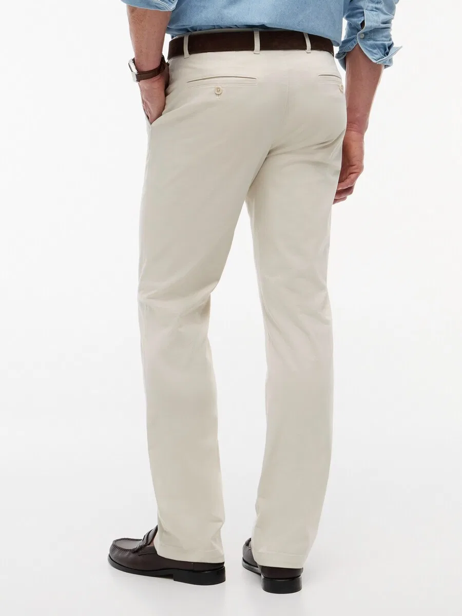Брюки-чиносы TOMMY HILFIGER Regular 'Denton Straight' бежевого цвета — фото 4