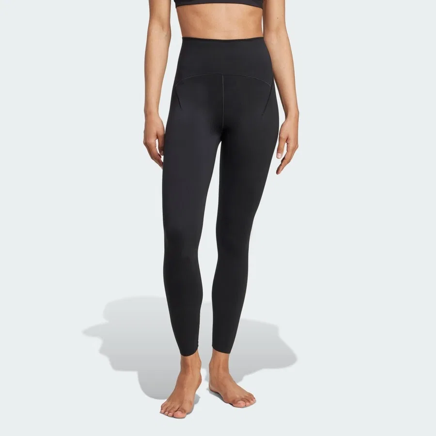 Леггинсы спортивные с высокой посадкой All Me Luxe adidas, Черный