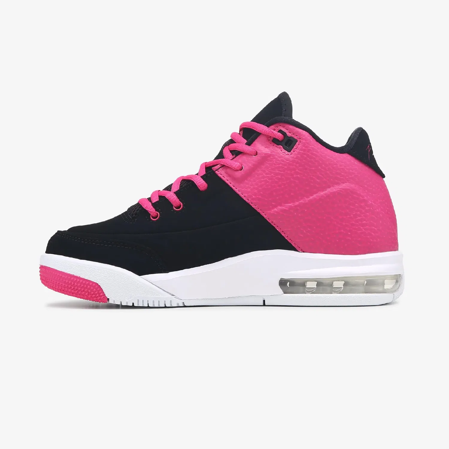 Детские кроссовки Flight Origin 3 средней высоты Jordan, Black/Pink/Nubuck — фото 2