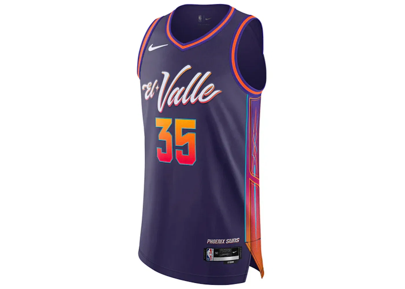 Мужская баскетбольная джерси Nike NBA Kevin Durant Phoenix Suns Dri-Fit ADV, Purple/Orange