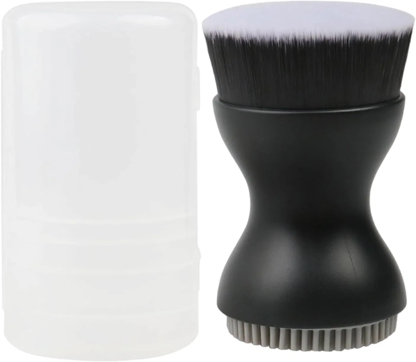 Двусторонняя щетка для лица, Silicone, Generisch, 1 шт, 7.1 см, Schwarz