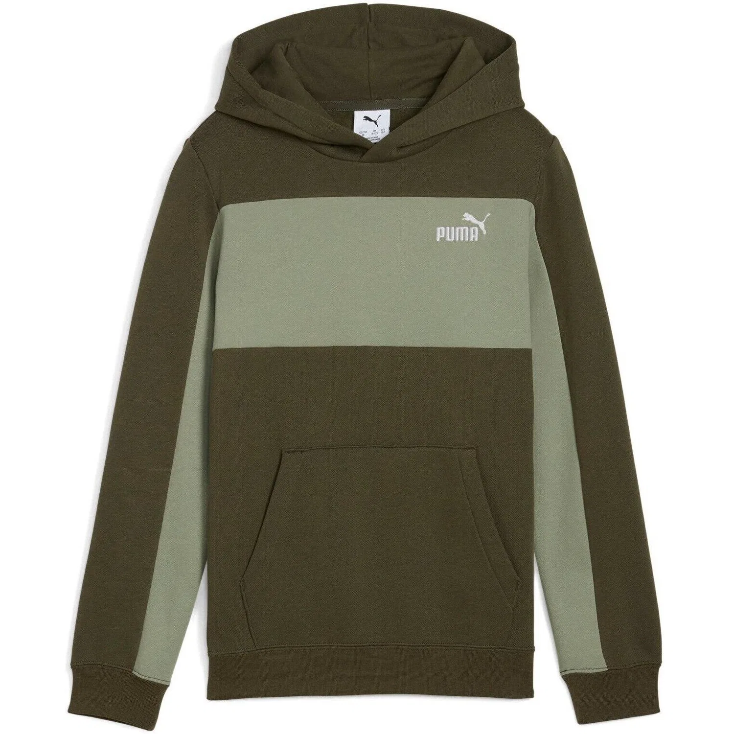 Детское худи Puma Ess Block Small Logo Hoodie, Зеленый
