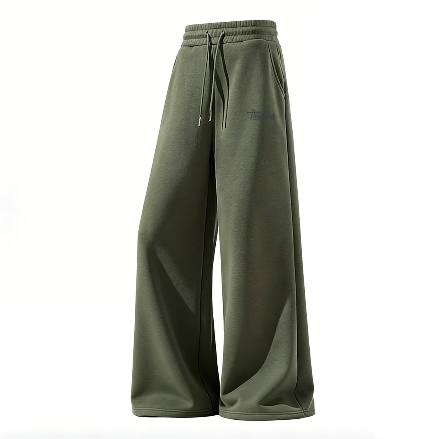 Детские повседневные брюки свободного прямого кроя MINISO, Gray Green