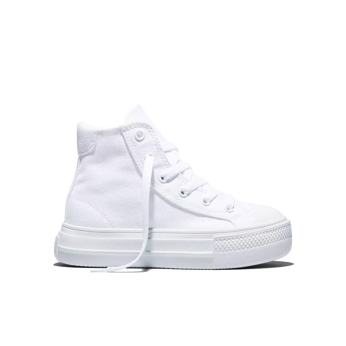 Детские кроссовки для девочек на платформе Chuck Taylor All Star Day One Platform KIDS FOOTWEAR, White