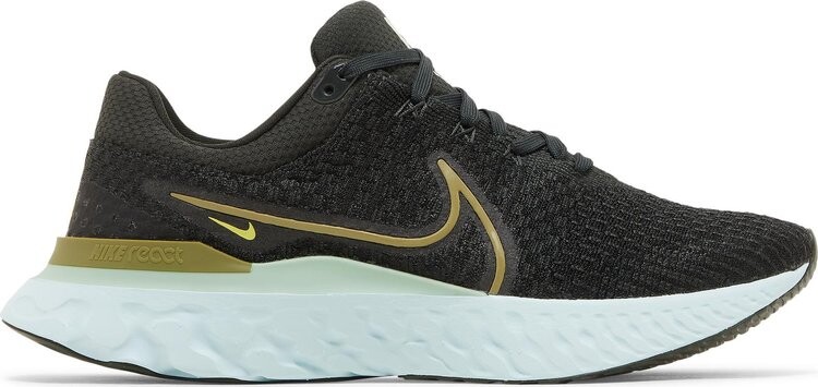 

Кроссовки Nike React Infinity Run Flyknit 3 'Night Forest Enamel Green', черный