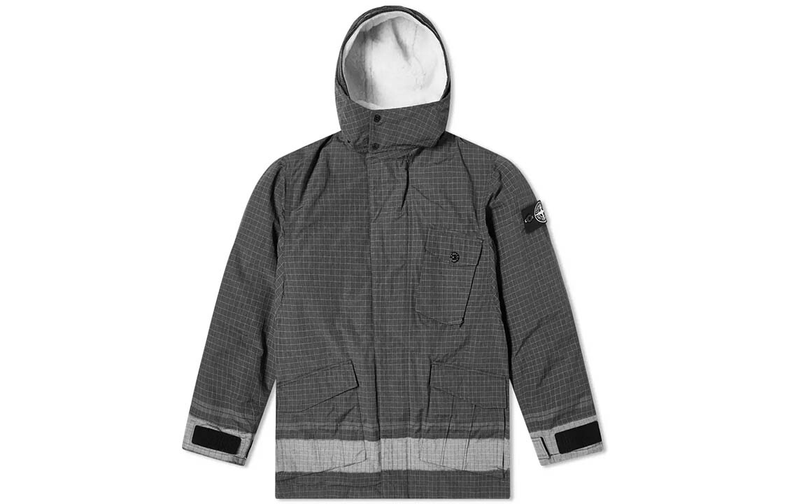 

Пуховик мужской Stone Island, серый