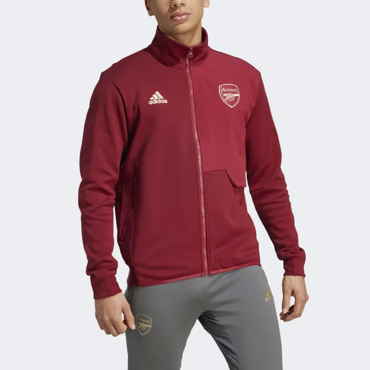 Adidas Куртка Arsenal Craft с воротником стойкой, красная — фото 4