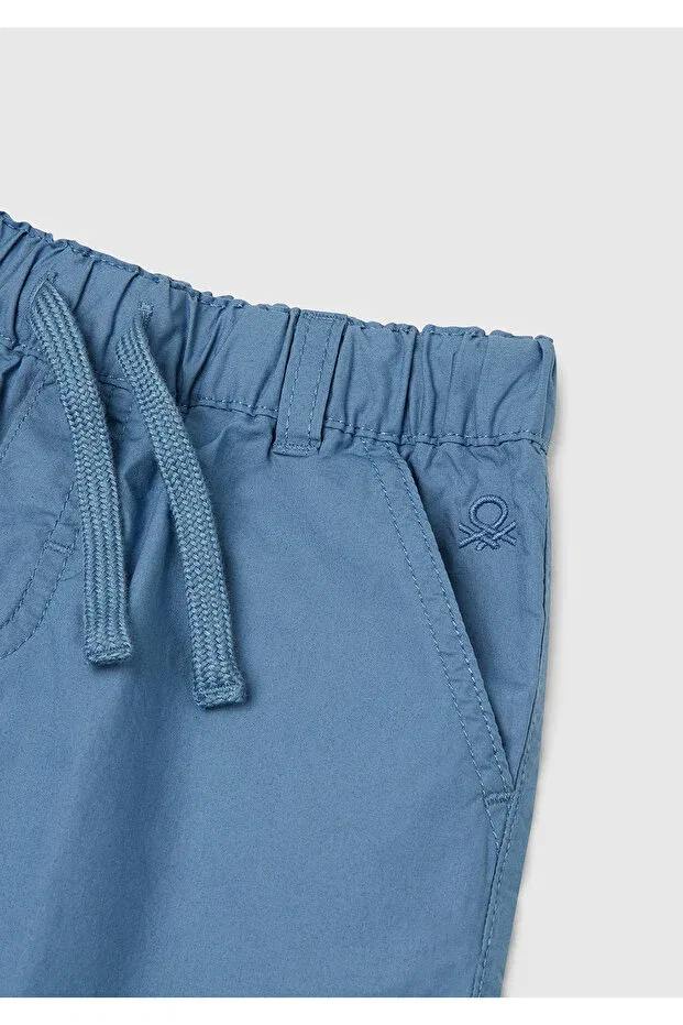 Детские шорты для мальчиков хлопковые Bermuda United Colors Of Benetton, Aviator Blue — фото 3