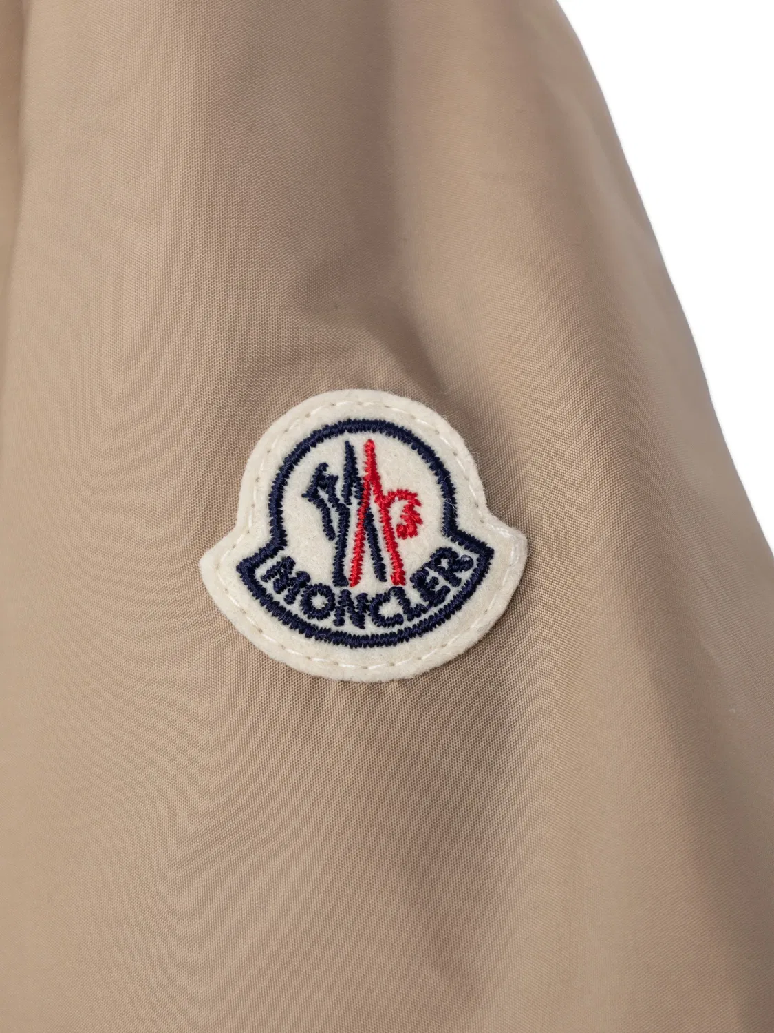 Куртка из полиамида с нашивкой-логотипом Moncler, нейтральные — фото 2