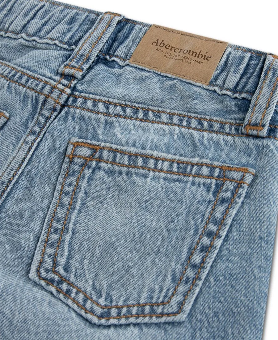 Джинсы мешковатые с эффектом потертости Baby Boys' Destroyed Baggy Jeans abercrombie kids, Drip — фото 4