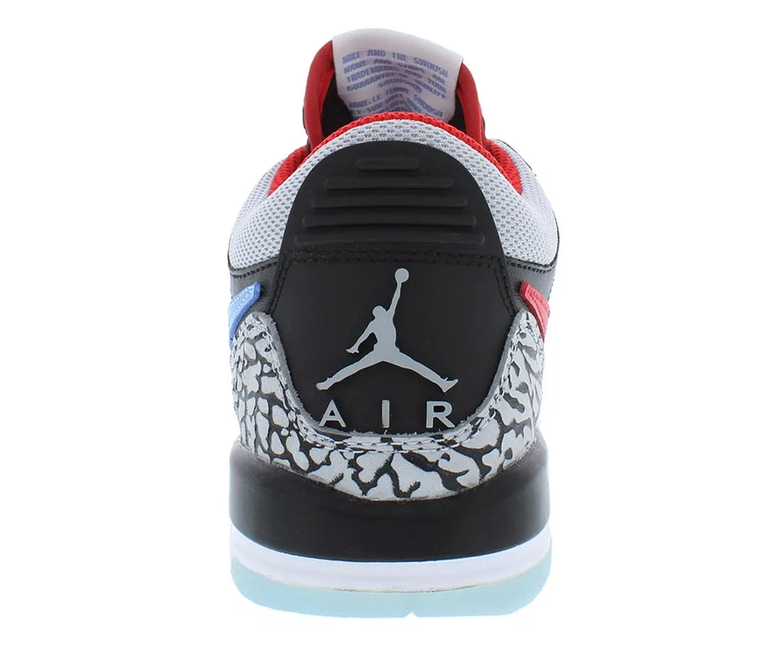 Детские кроссовки для мальчиков Air Jordan Legacy 312 Low NIKE, Black Grey Wolf Blue Valor — фото 4
