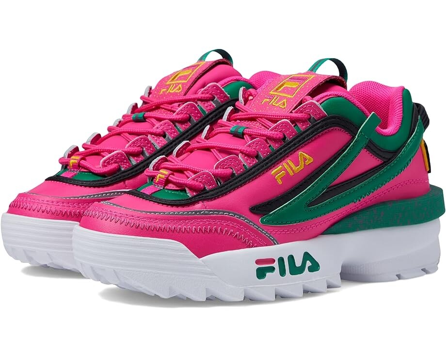 

Кроссовки Fila Disruptor II EXP, цвет Pink Glow/Ultramarine Green/Gold Fusion