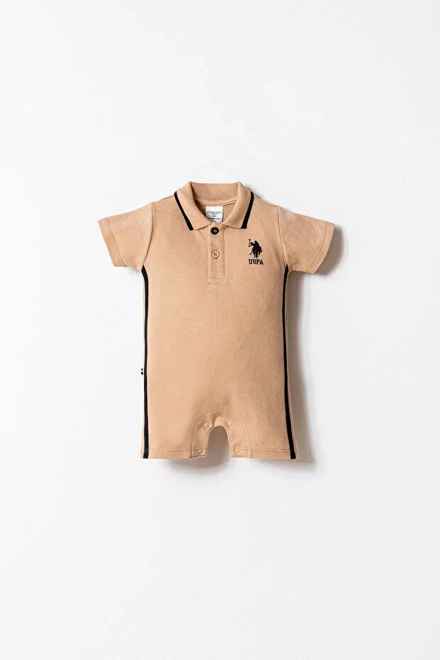 Детский комбинезон для мальчиков с коротким рукавом U.S. Polo Assn., Brown