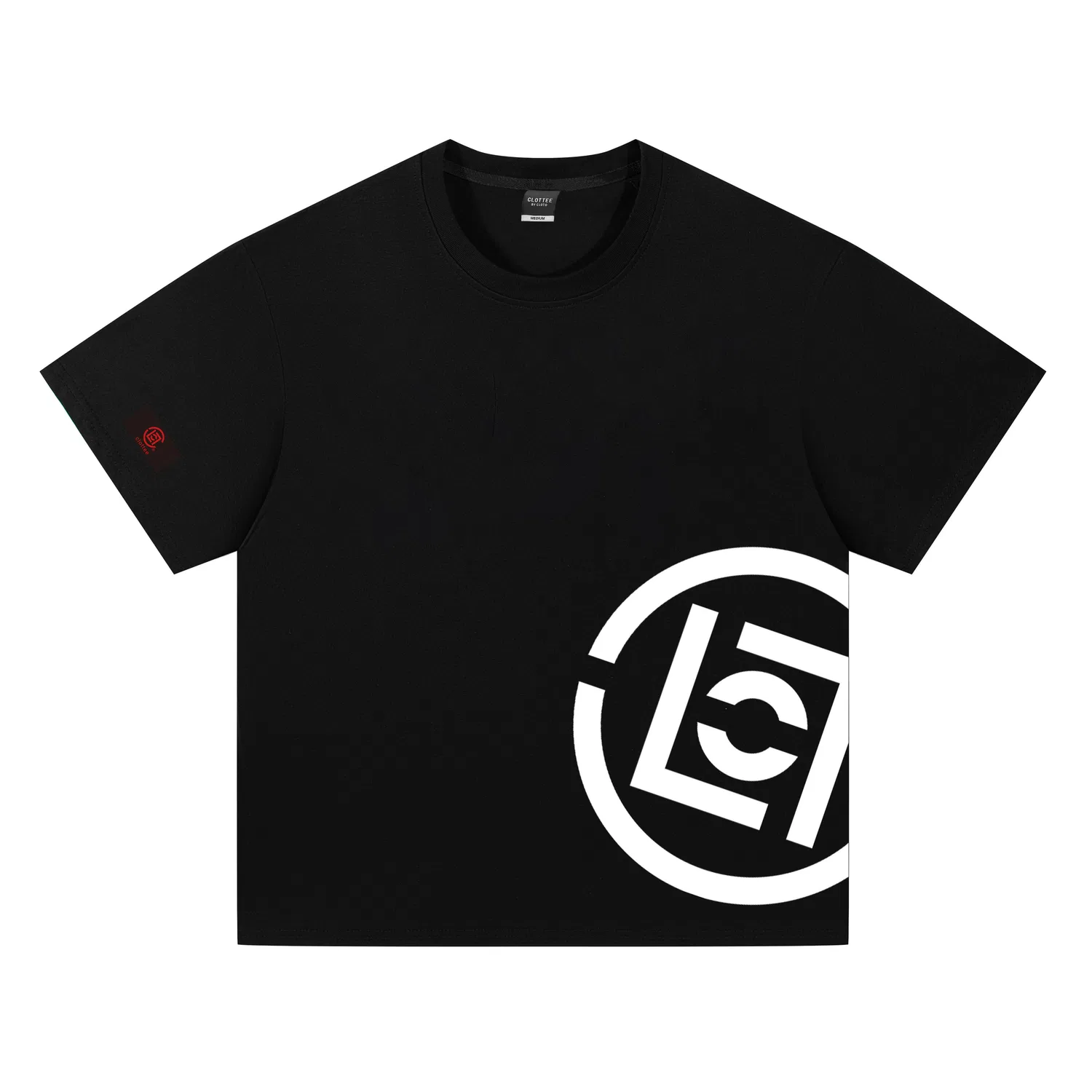 Детская футболка с круглым вырезом и прямым кроем CLOT, White Heather Gray (Black Logo) — фото 3