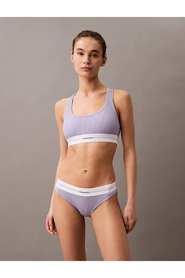 Женские бралетт с цветочным кружевом Calvin Klein, Lilac — фото 3