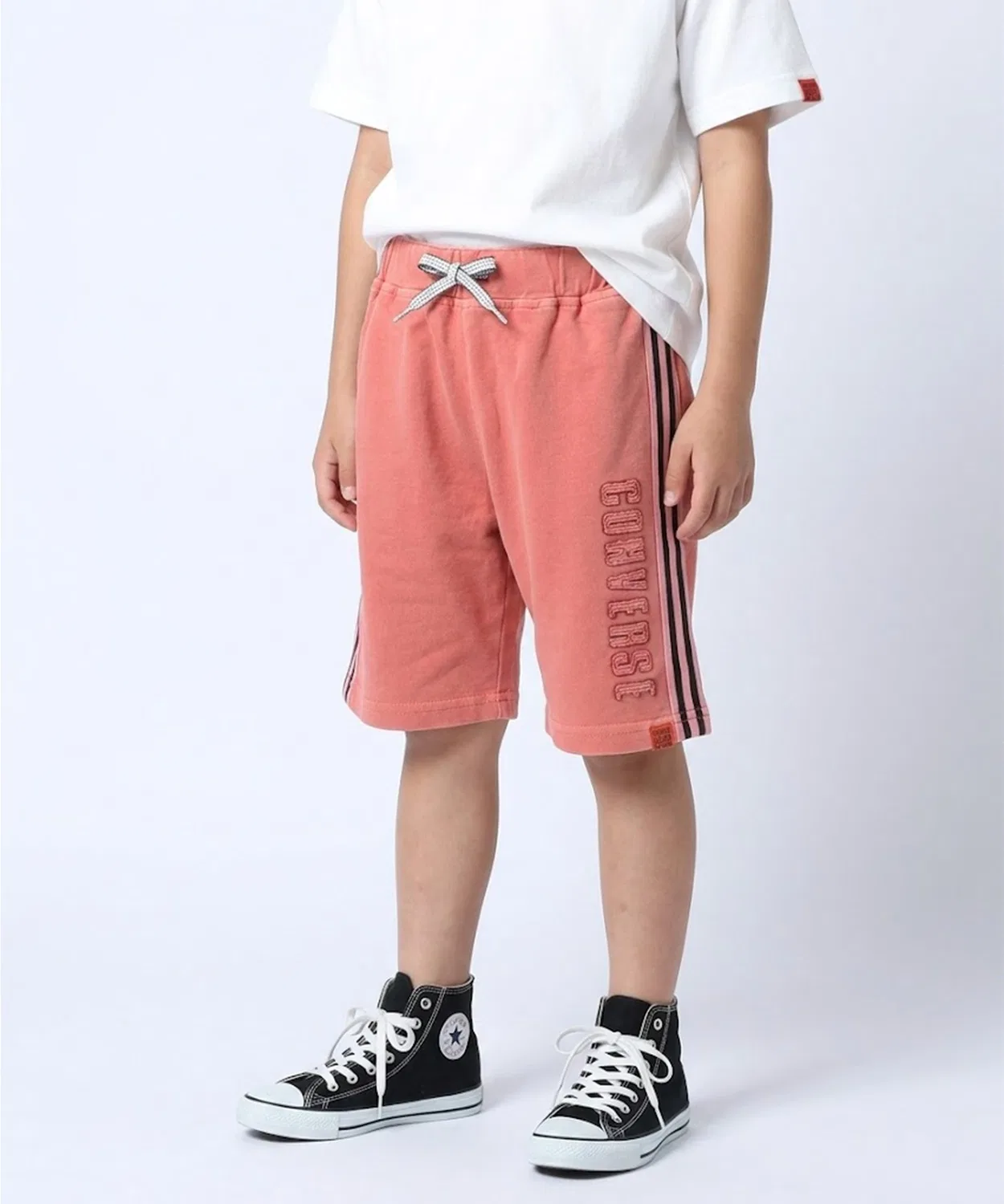 Детские шорты с принтом и аппликацией CONVERSE, Red