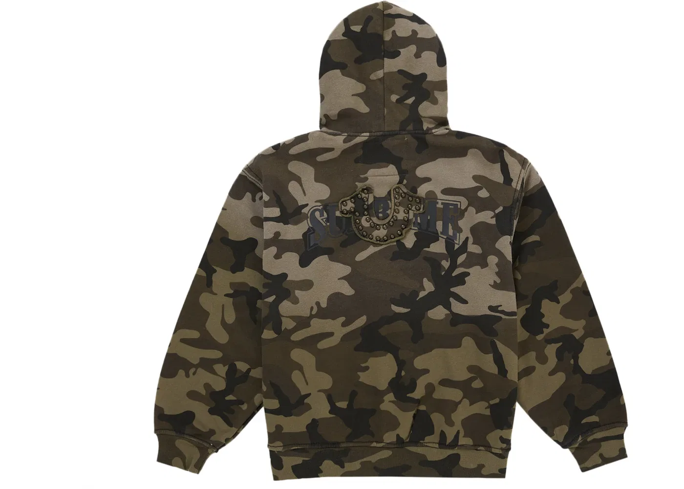 Мужская худи с капюшоном с принтом Sweatshirt (FW25) Supreme, Woodland Camo — фото 2