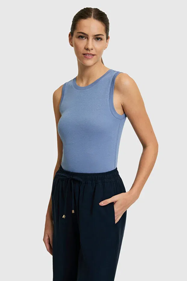 Женская футболка хлопковая U.S. Polo Assn., Indigo