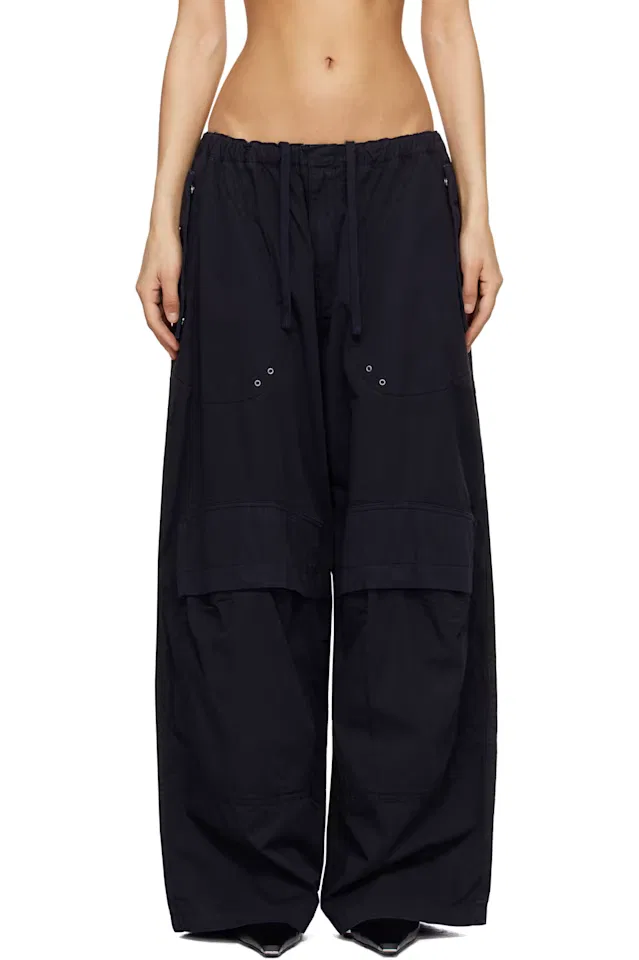 Черные брюки карго со средней посадкой Articulated Alexander Wang