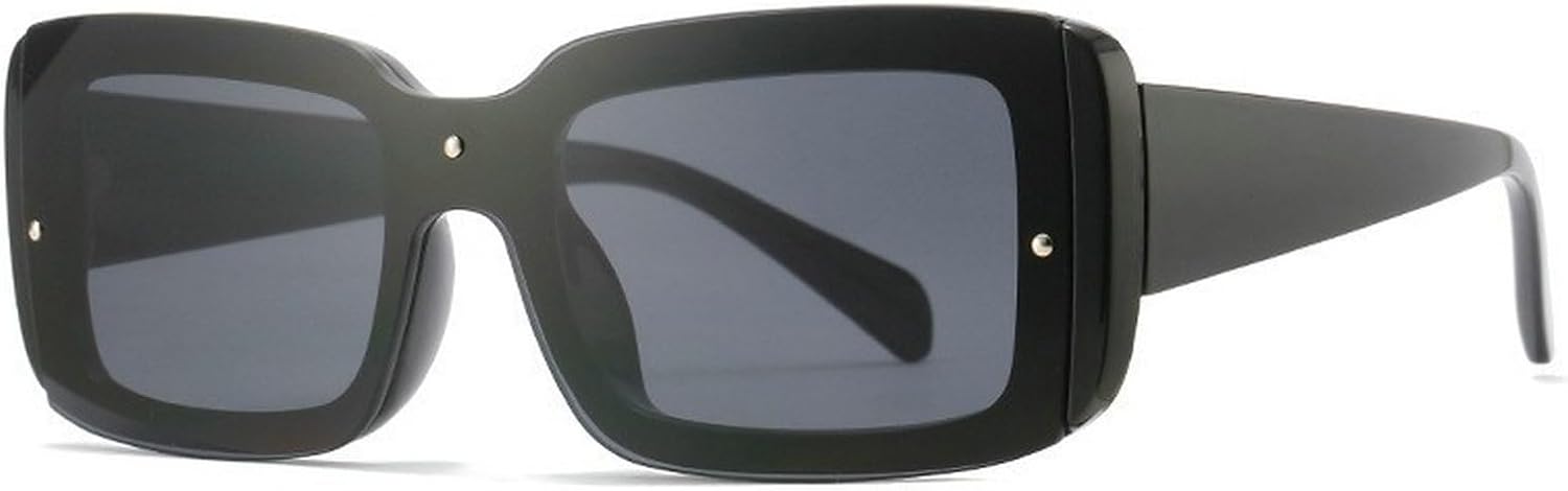 

Винтажные квадратные солнцезащитные очки для женщин, классические ретро-очки для мужчин, градиентные солнцезащитные очки, защита от УФ-излучения UV400, винтажные прямоугольные солнцезащитные очки mincl, Black