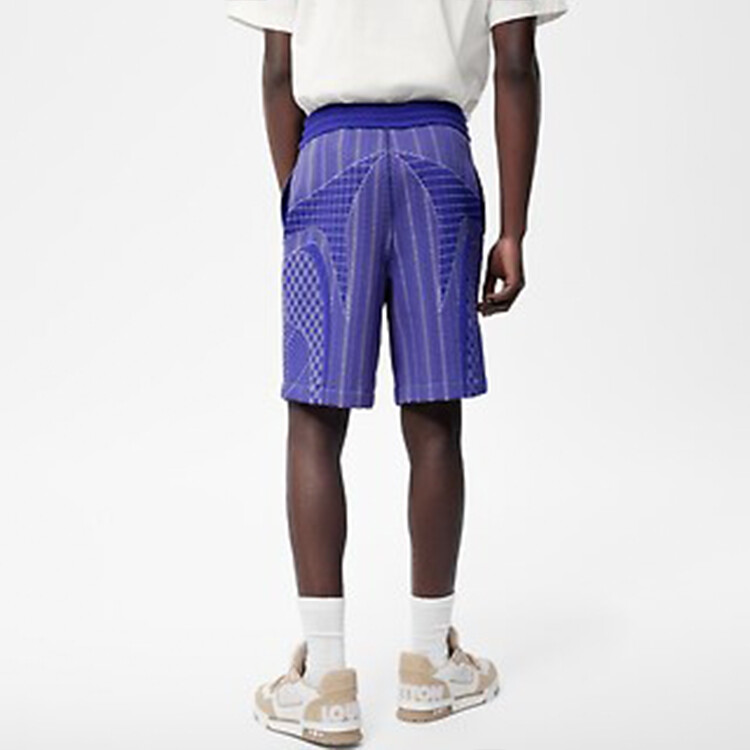 Новые квартальные продукты LV Casual Shorts Men Purple Louis Vuitton, фиолетовый — фото 4