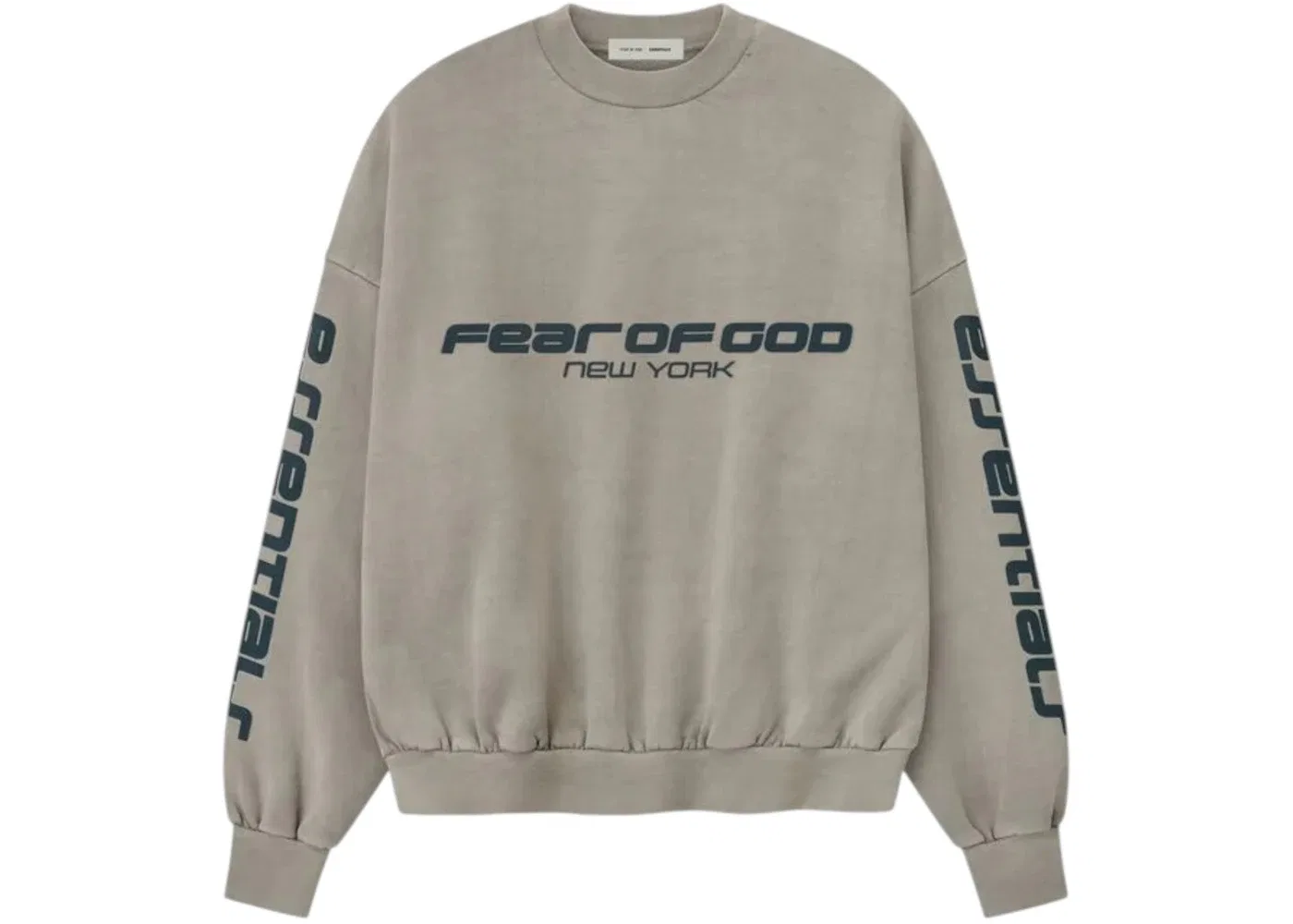 Мужской свитшот свободного кроя Heavy Fleece Cropped Relaxed Sweatshirt Fear of God, Smoke Grey