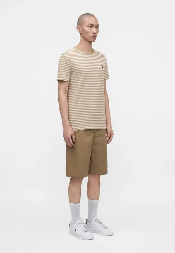 Футболка хлопковая Short sleeve - print t-shirt Polo Ralph Lauren vintage khaki, white, белый/хаки — фото 4