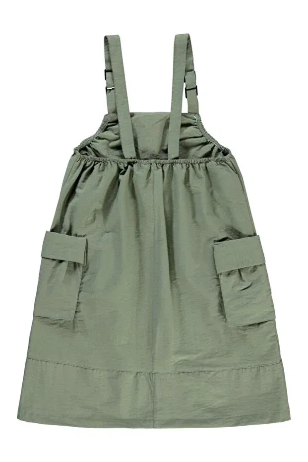 Детское платье для девочек с подтяжками Civil Girls, Khaki — фото 2