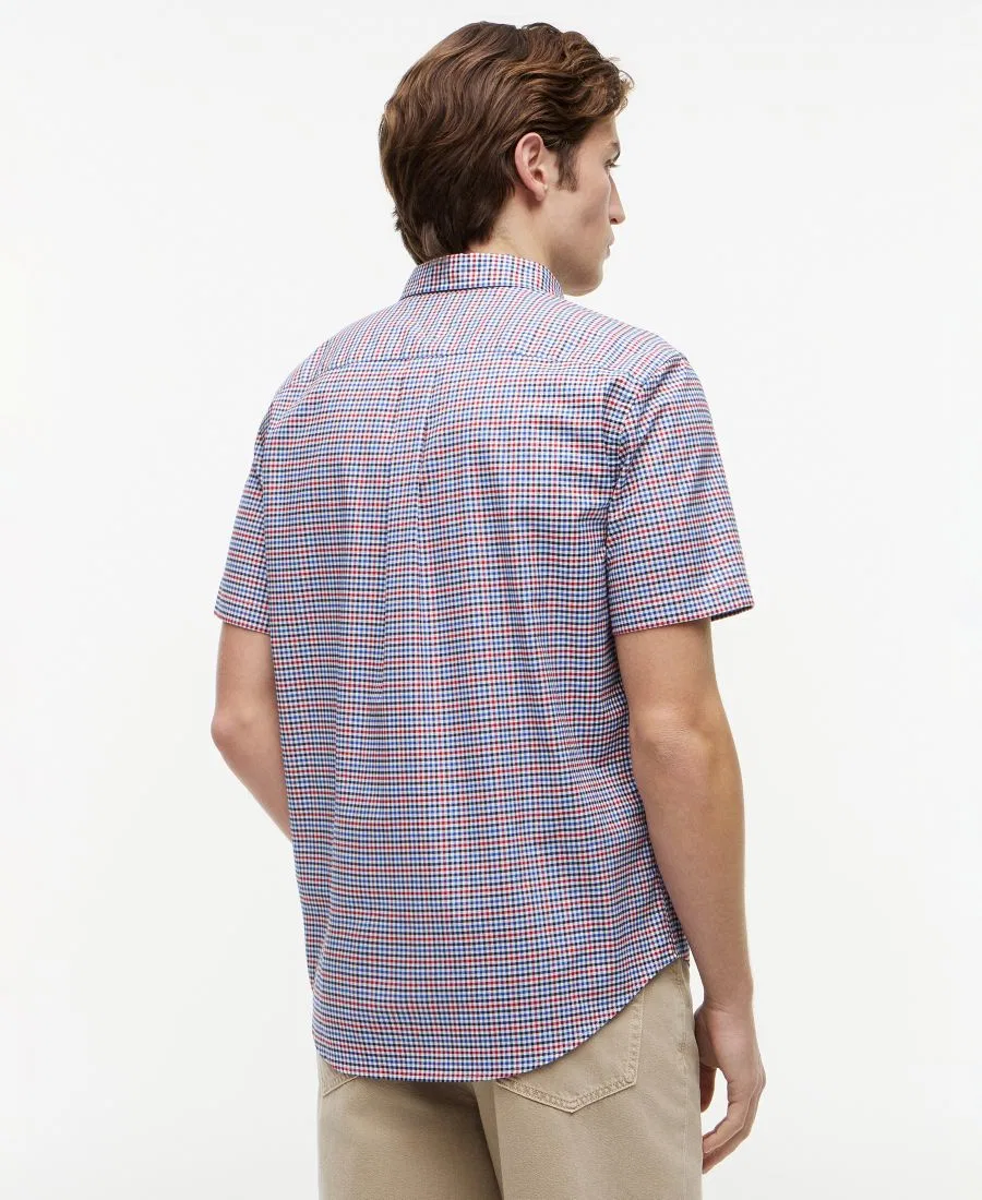 Рубашка с коротким рукавом Oxford Multi-Gingham Tommy Hilfiger, Medium Red Check — фото 4