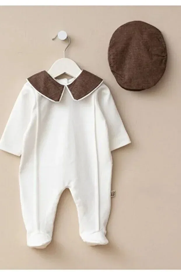 Детский комбинезон для новорожденных хлопковый Minytrendy, Brown — фото 2