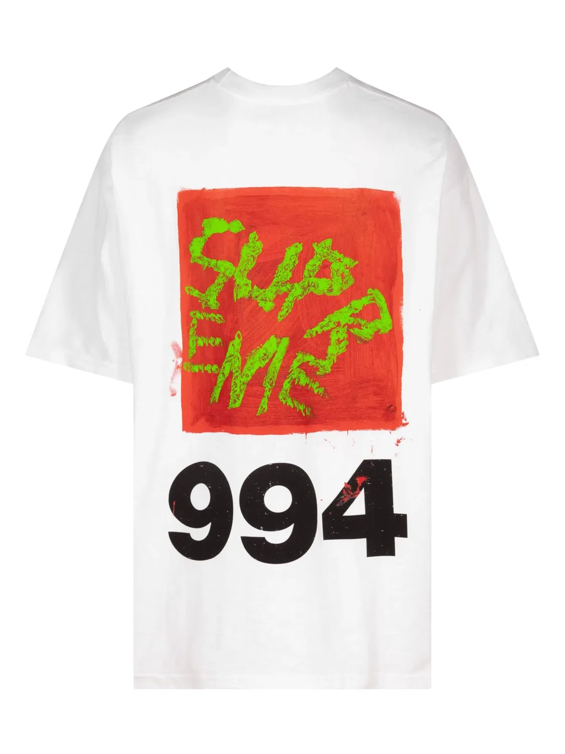 Supreme Футболка Paint белая — фото 2