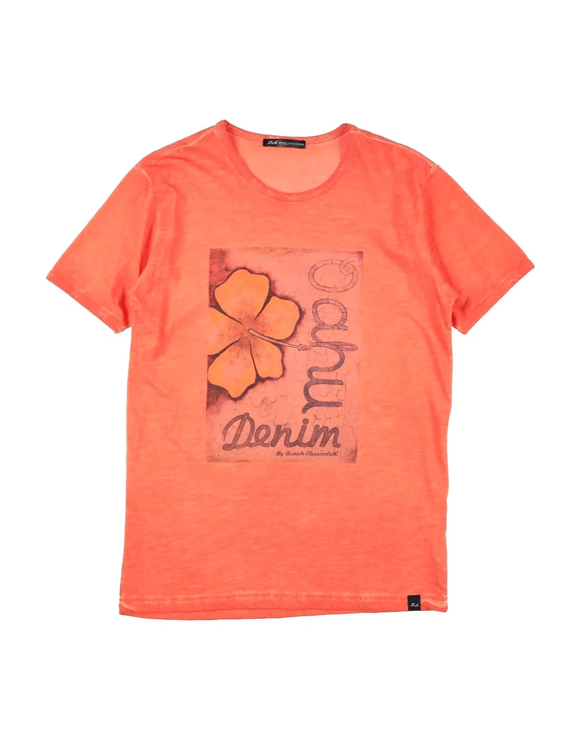 Детская футболка для мальчиков с принтом Daniele Alessandrini, оранжевый
