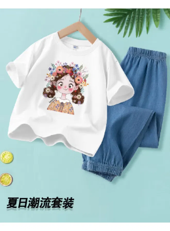 Комплект детский с коротким рукавом 2025 Jeanswest, белый