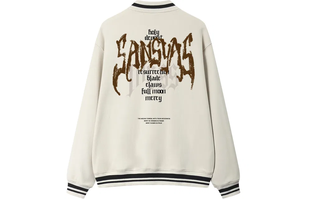Детская бейсбольная куртка с воротником-поло, свободного кроя, Baseball Jerseys, SANSYAS