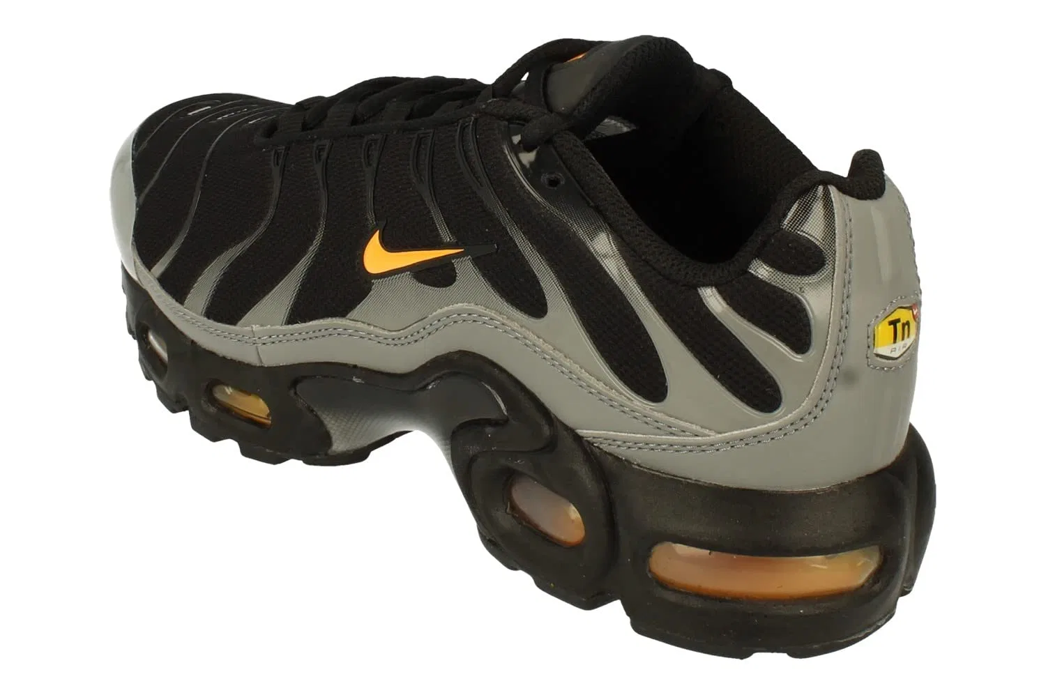 Детские кроссовки для мальчиков с сетчатым верхом NIKE Air Max Plus DC0961 NIKE, Black Laser Orange — фото 2