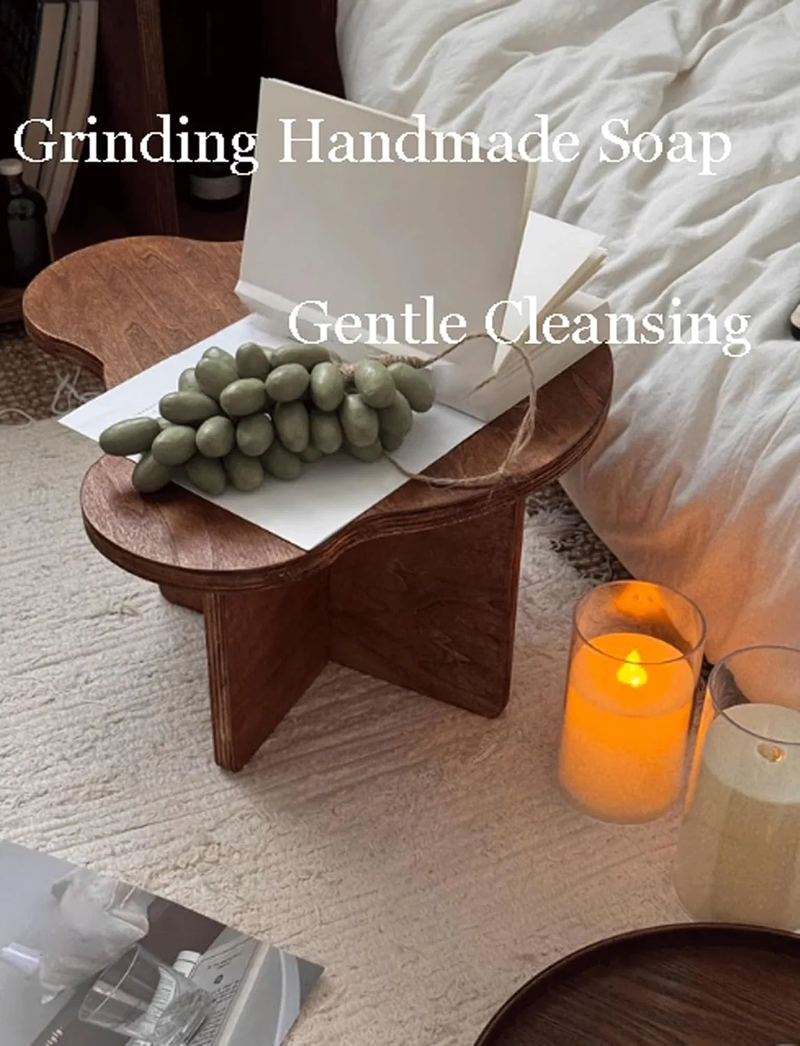 Мыло имитация зеленого винограда, Handmade Soap, 1 шт., 300 г, Green Generisch — фото 2
