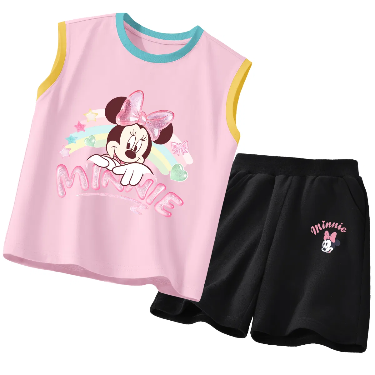 Детский спортивный костюм с круглым вырезом, Disney, Dior Crystal Nude Blue Pink+Dior Lift K Black
