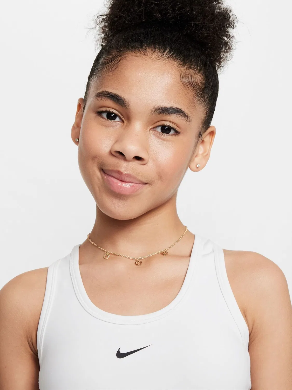Топ Nike One Fitted Dri-FIT, белый — фото 4