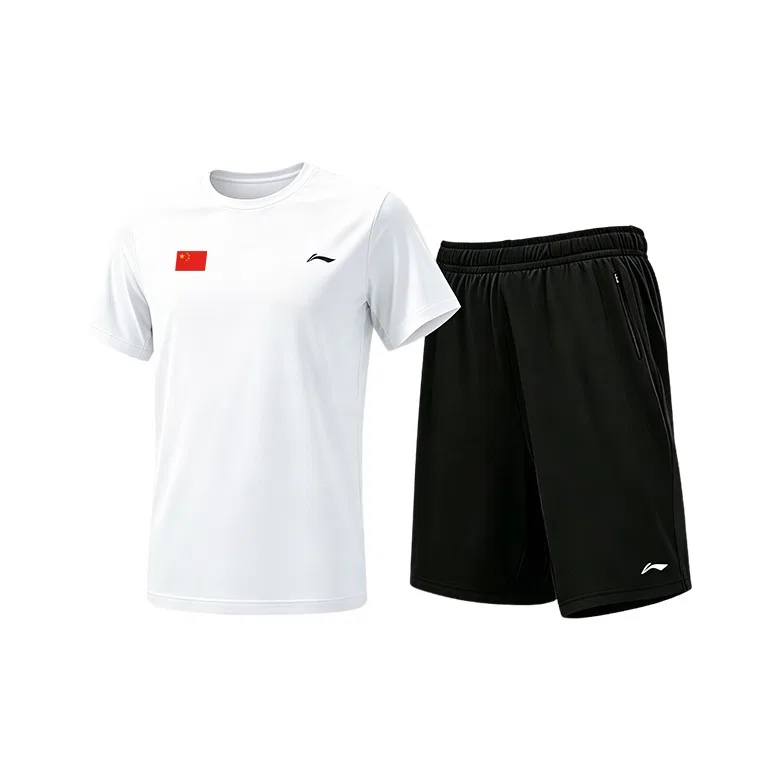 Спортивный костюм детский с круглым вырезом Li-Ning, Белый