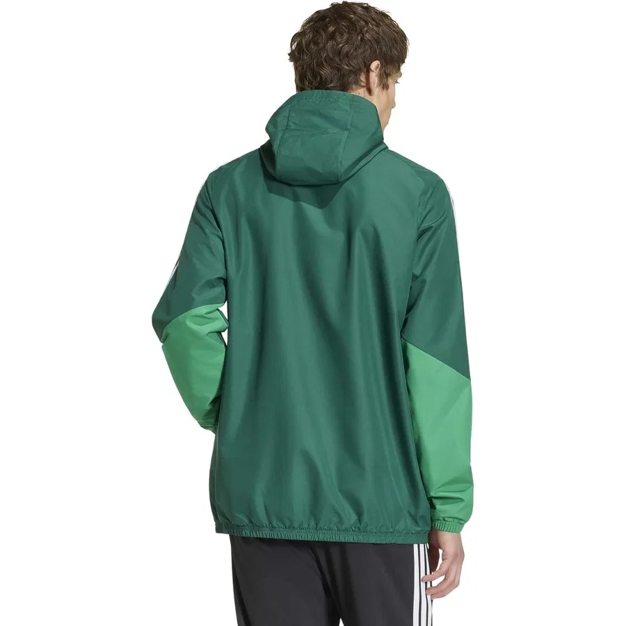 Мужской футбольный свитшот с капюшоном TIRO26C Aw Jkt adidas, Темно-зеленый — фото 2