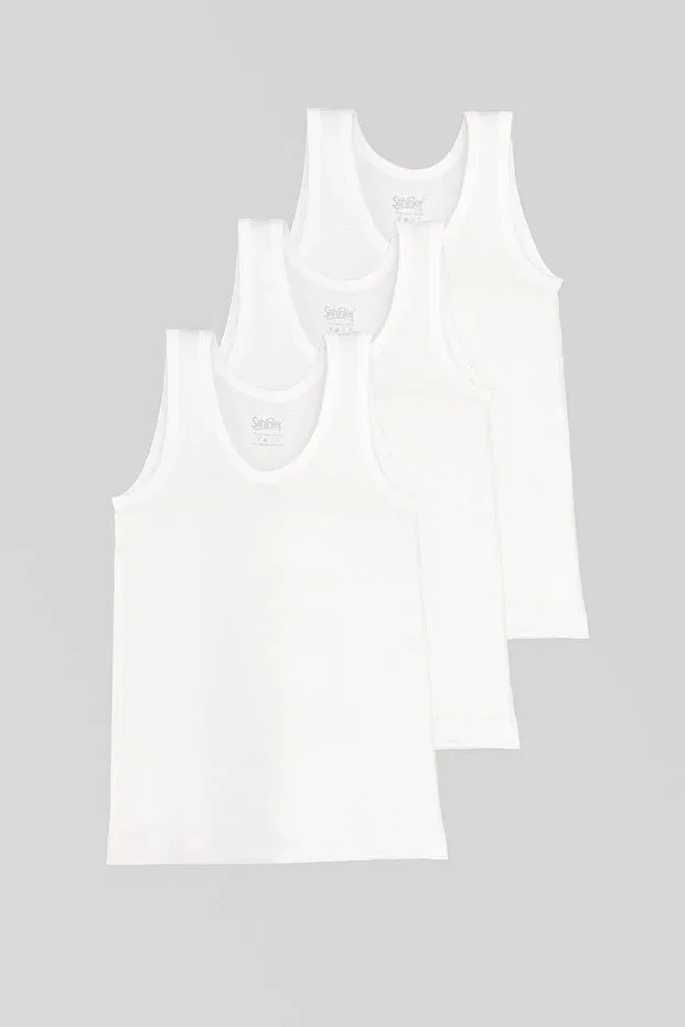 Детский комплект маек для мальчиков Şahinler, White