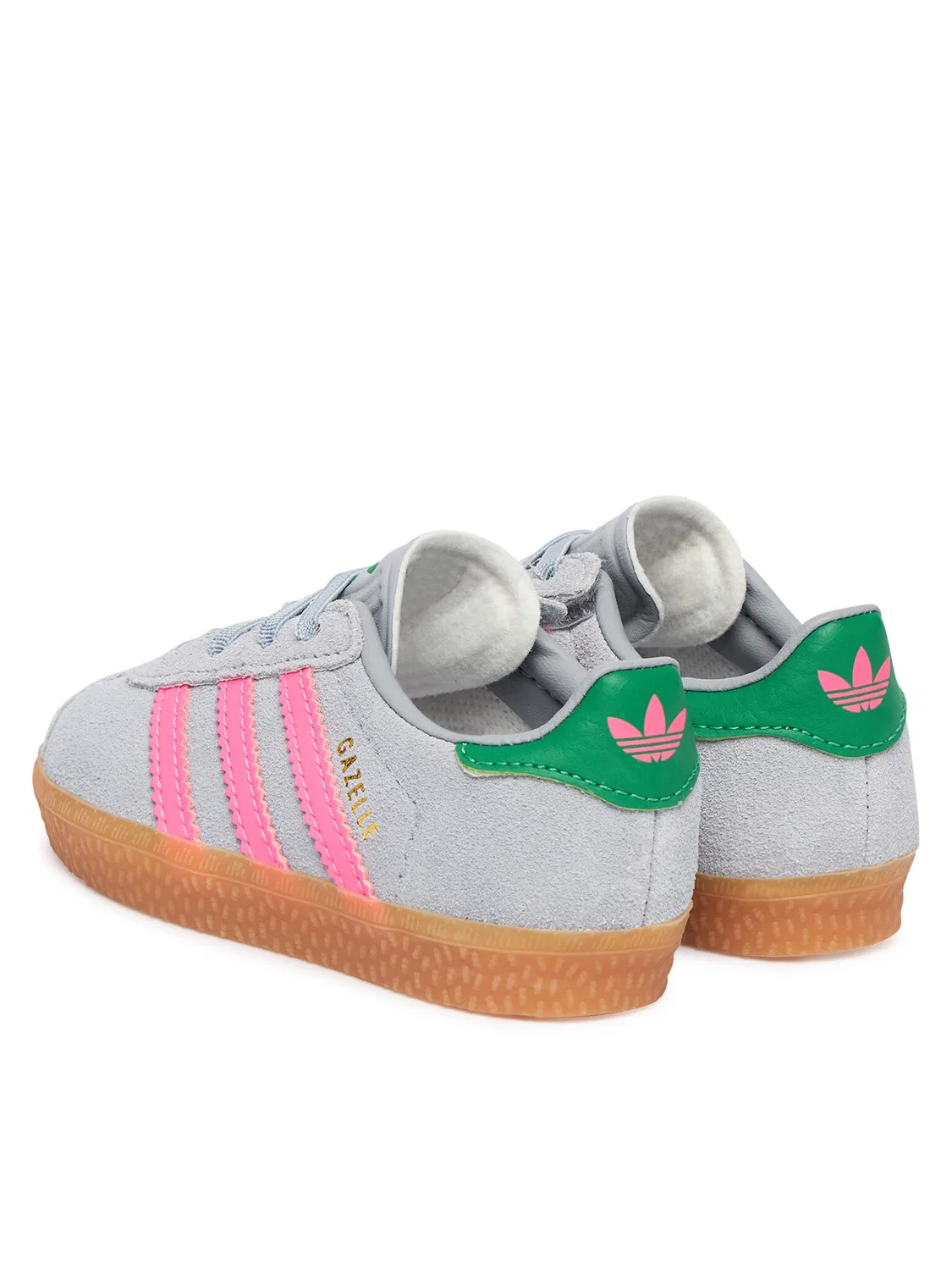 Кроссовки для девочки Gazelle Comfort Closure Elastic Laces Adidas, серый — фото 3