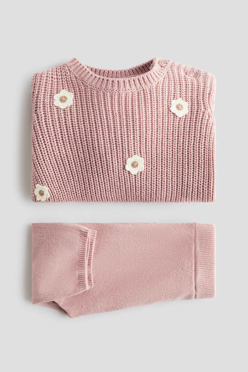 Комплект из двух предметов, изготовленный из хлопкового трикотажа H&M, Mattrosa/Blumen — фото 3