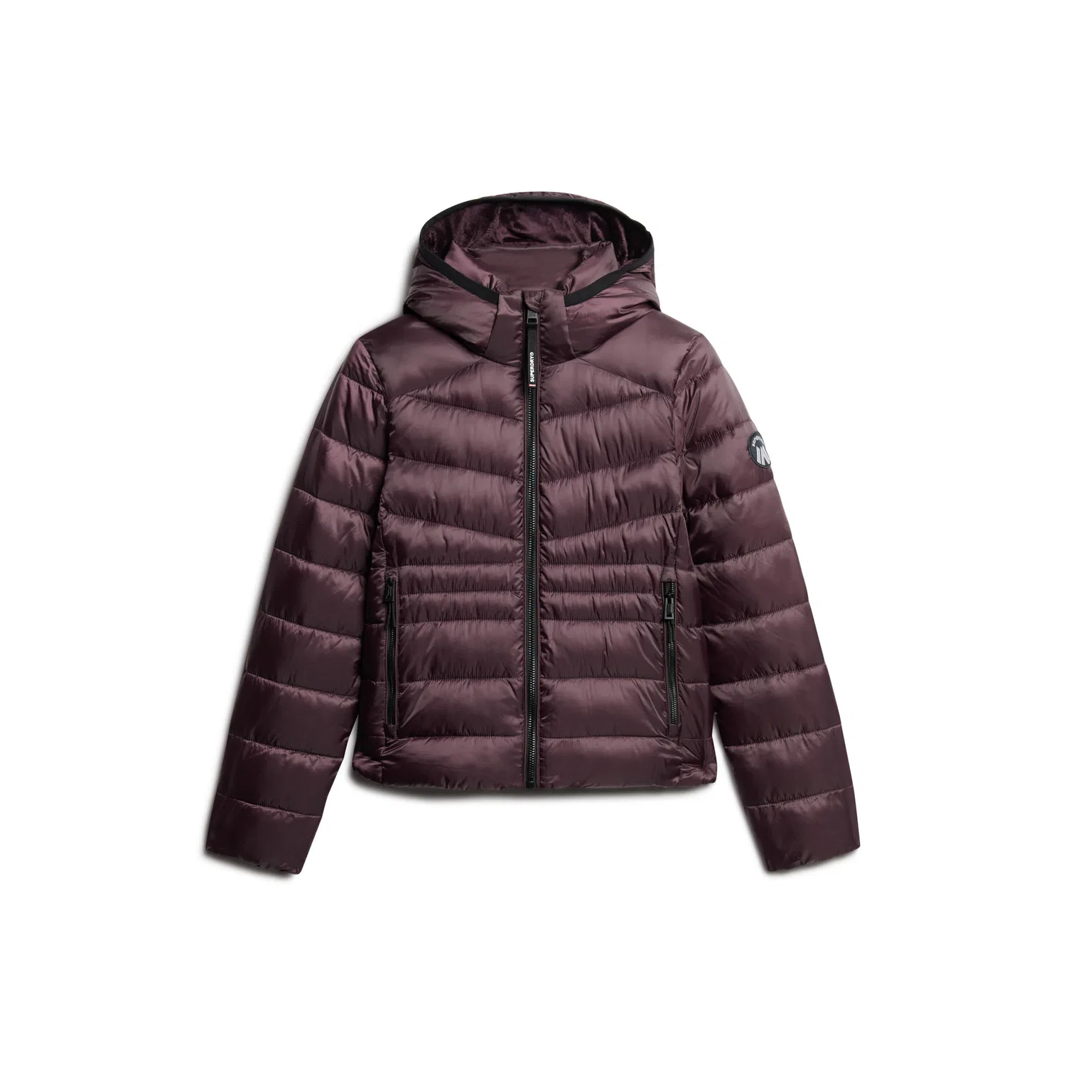 Женская стеганая куртка пуховая Superdry Fuji Quilt, Rot