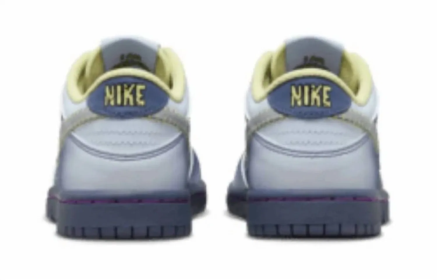 Детские кроссовки Nike Dunk Low Frankenstein с принтом, Diffused Blue/Blue Tint-Luminous Green — фото 4