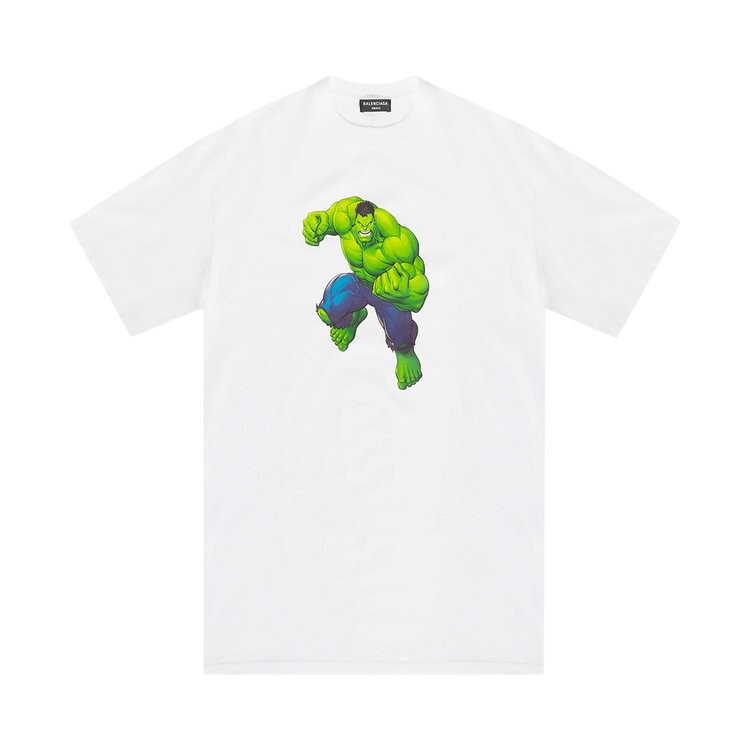 

Футболка Balenciaga Incredible Hulk Medium Fit Tee 'White', белый