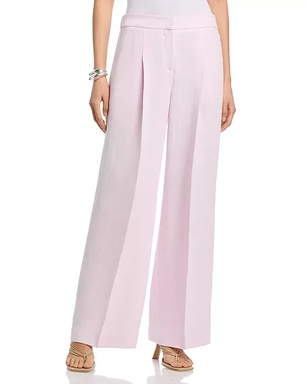 Женские брюки с защипами Tiana Pressed Pleat Wide Leg Pants Boss, Light Pastel