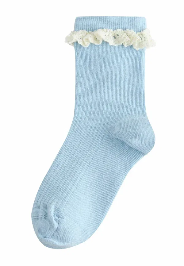 Носки с рюшами 5 пар, хлопок, Ruffle frill 5 pack, Next, мультиколор — фото 4