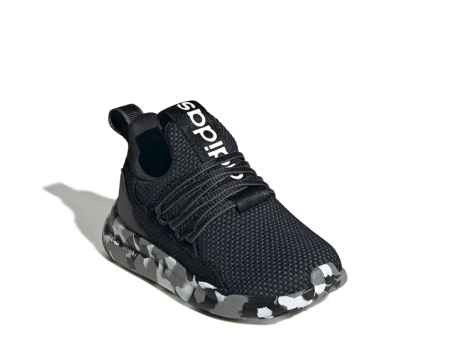 Кроссовки Lite Racer Adapt 7.0 для детей, adidas, черно-белый