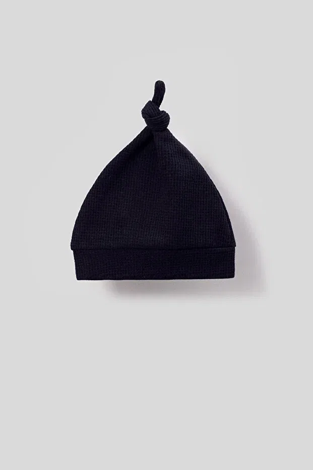 Детское боди-комбинезон для девочек с принтом Waffle Basics Bubito, Navy Blue — фото 3